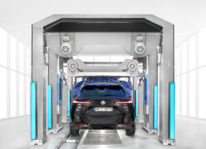 Visualisierung der Waschstraße - das Auto fährt durch