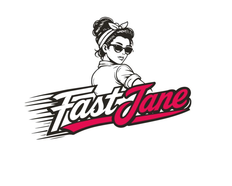 Logo FAST JANE CAR WASH WEISS